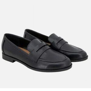 Kensie “Gitty” Women’s Slip-On Penny Loafer w/Padded Footbed Black